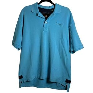 Orvis Blue Polo Shirt with Classic‎ Collar and Relaxed Fit